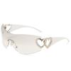 Women Fashion Trend Sunglasses Rimless One Piece Luxury Sunglasses Driving Travel Glasses