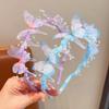 Cute Children Streamer Hair Hoop Shiny Fairy Pearl Hairband Gifts Princess Headband  for Kids Girls