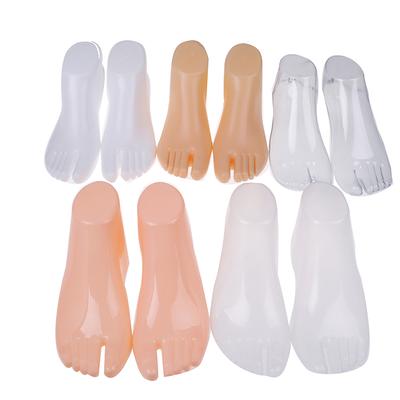 1 Çift Kadın Ayak Manken Modeli Ayak Tanga Tarzı Sandal Ayakkabı Çorap Ekranı