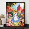 Disney Alicia en el País de las Maravillas pintura de diamantes hecha a mano diy mosaico arte pintura kit decoración del hogar