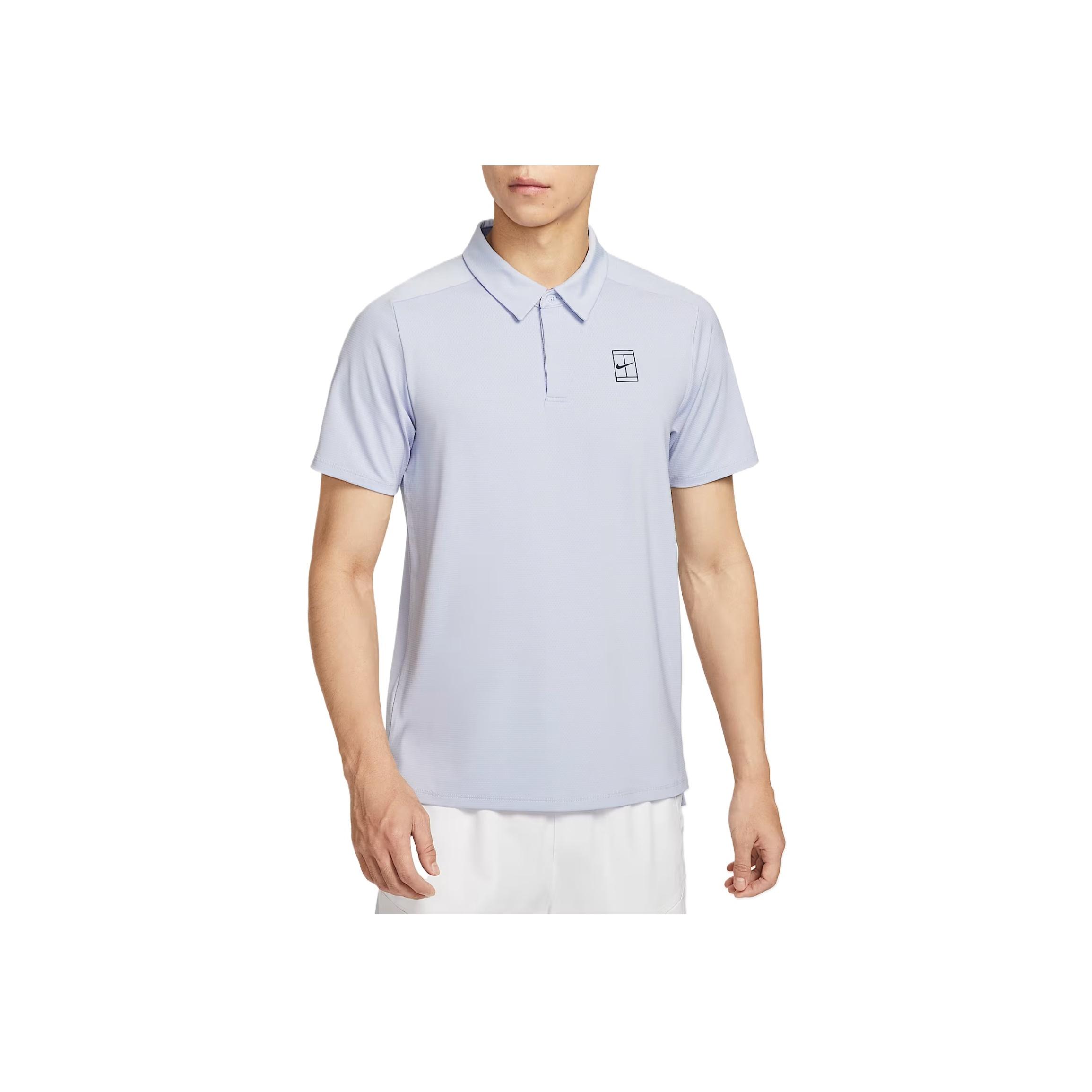 

Nike Court Advantage Dri-FIT Casual Fashion Simple Solid Color Short Sleeve Tennis Shirt Men Tops FZ6908-057 S