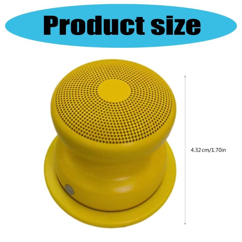 Small Bluetooth-compatible Speaker Wireless with Magnetic Base Powerful Waterproof Easy Attach Portable Mini Speaker