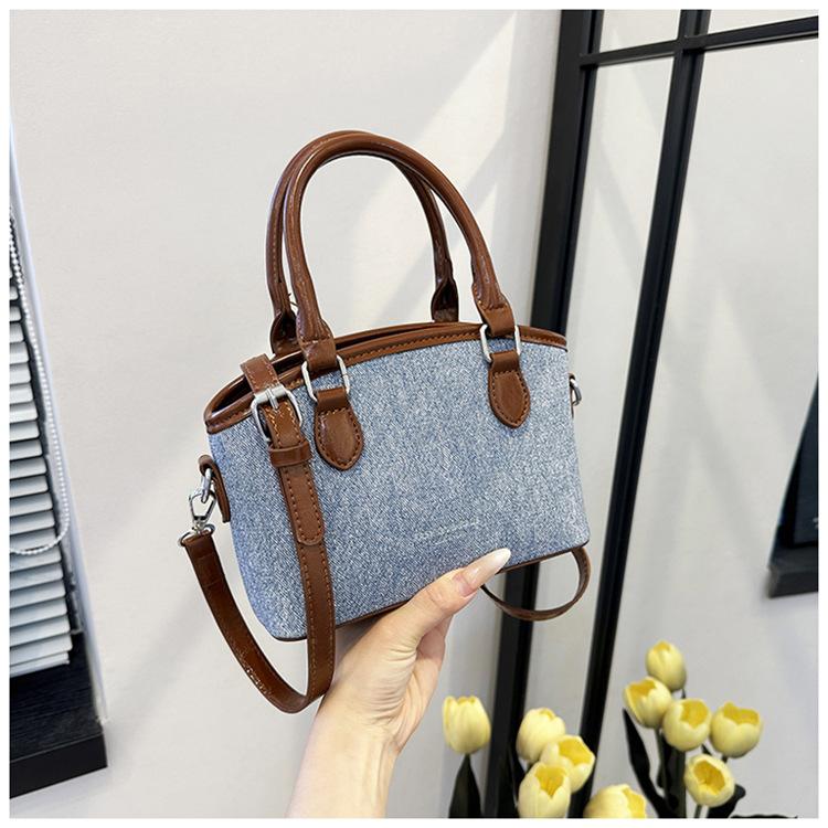 

Premium texture bag women s 2025 new fashion popular portable bucket bag retro casual shoulder messenger women s bag