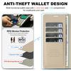 Detachable Leather Case for Samsung Galaxy Z Fold 7 ZFold 6 5 4 3 RFID Blocking Multiple Card Holder Wallet Phone Cover+Lanyard