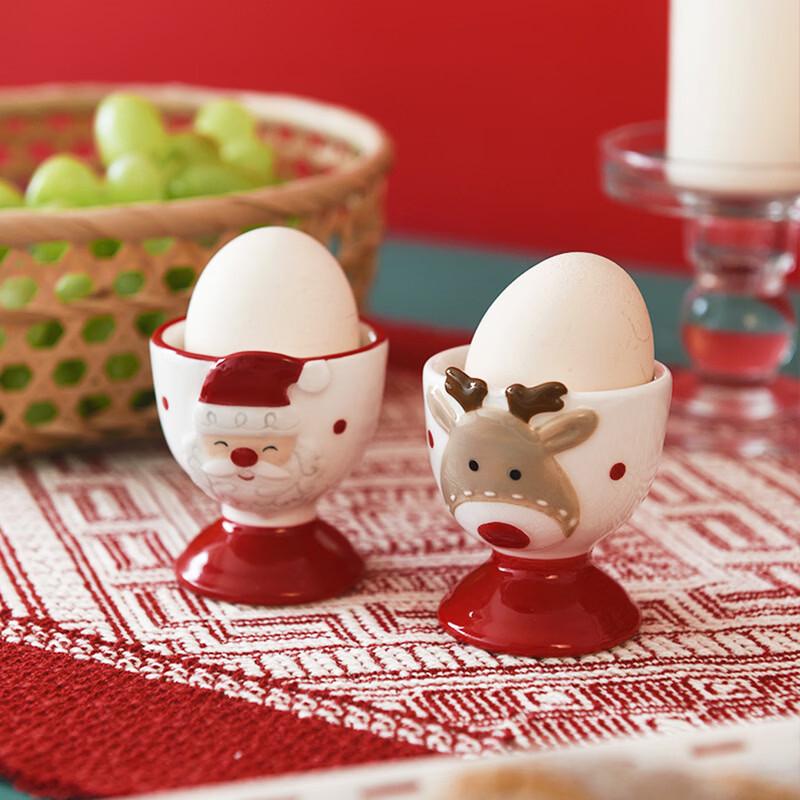 Ru Han Cartoon Elk Bone China Egg Cup