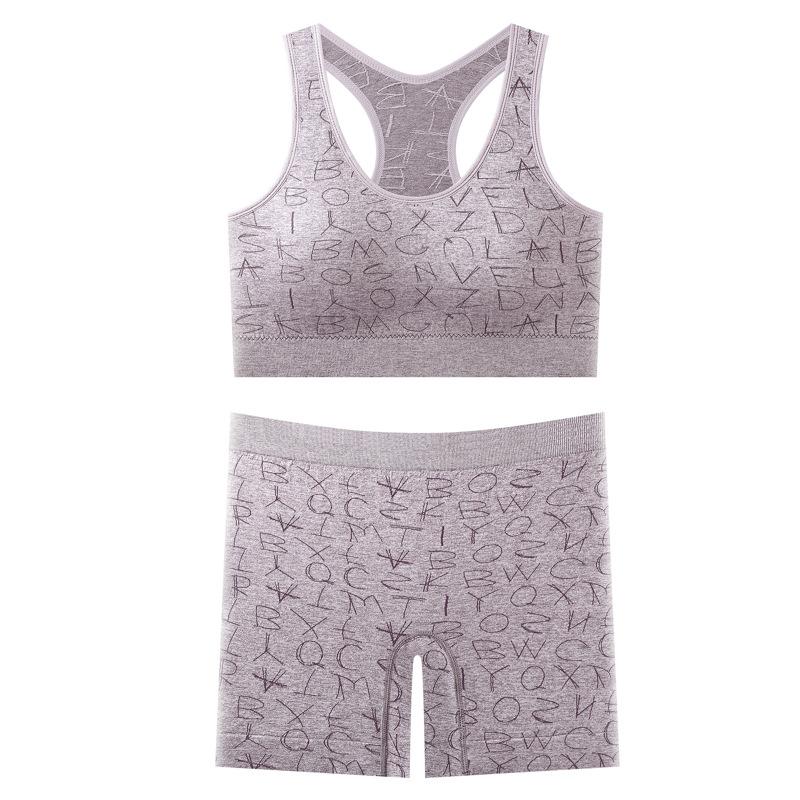 JYL Cross Back Yoga Set Tummy Control Hip Lifting Yoga Shorts