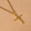 Collana Hip Hop alla Moda con Strass, Design Elegante e Motivo a Croce