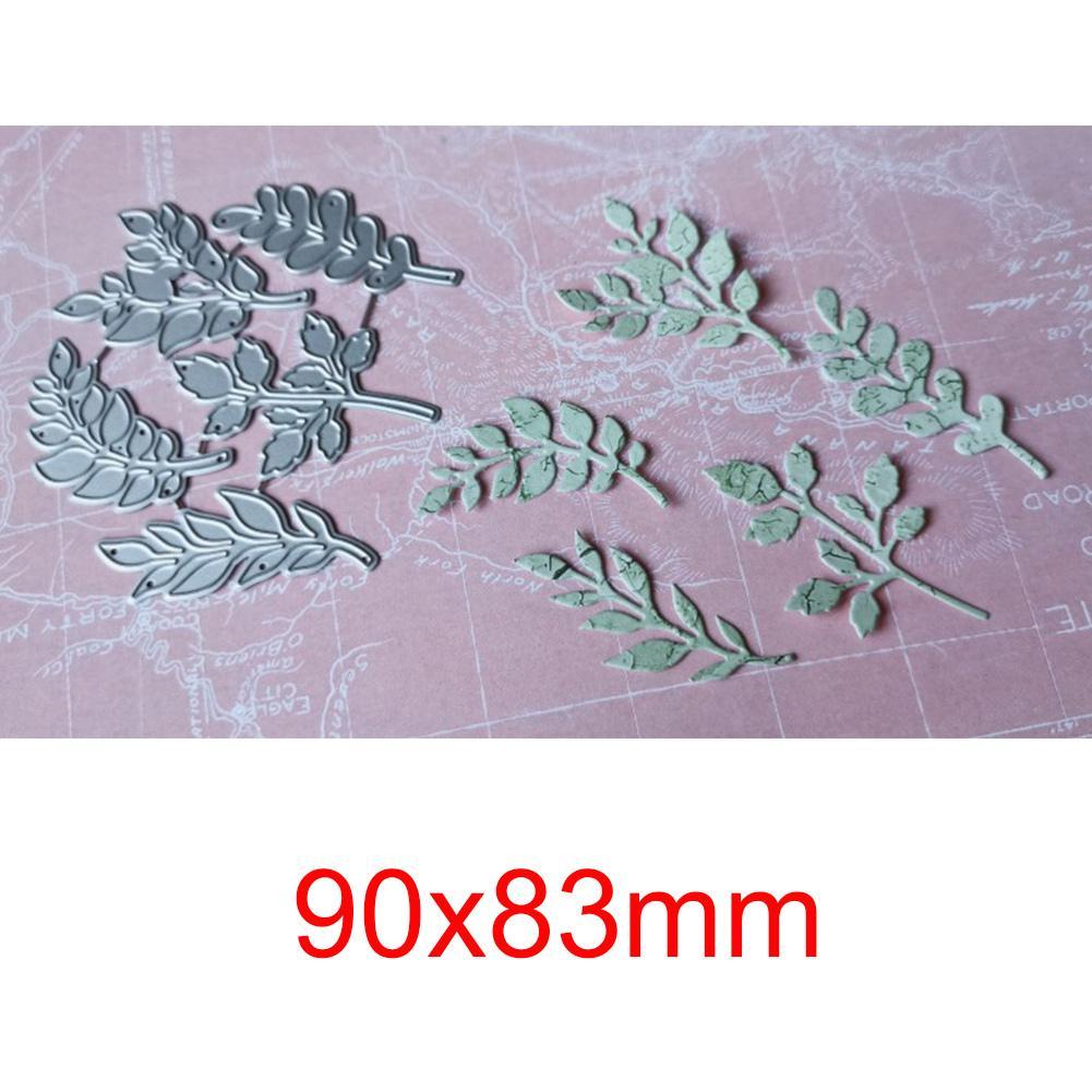Leaves Branch Metal Cutting Dies Scrapbooking Die DIY Photo Album Stencils Metal Cards Stamps Cutting Embossing Metal Makin B5J4