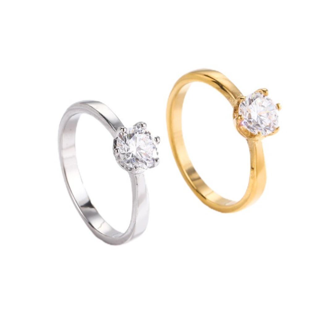 Luxury French Sparkling Zircon Titanium Ring for Women Stylish Versatile Fashion Jewelry Accessory