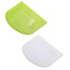 W 2 Piece Dough Scraper Set, Flexible Food- Plastic Cutters for Dough, Cake, Fondant, Icing Bowl Scrapers