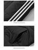 Jachetă cu glugă și puf Adidas Unisex cu Trei Benzi - Palton de Iarnă Trendy