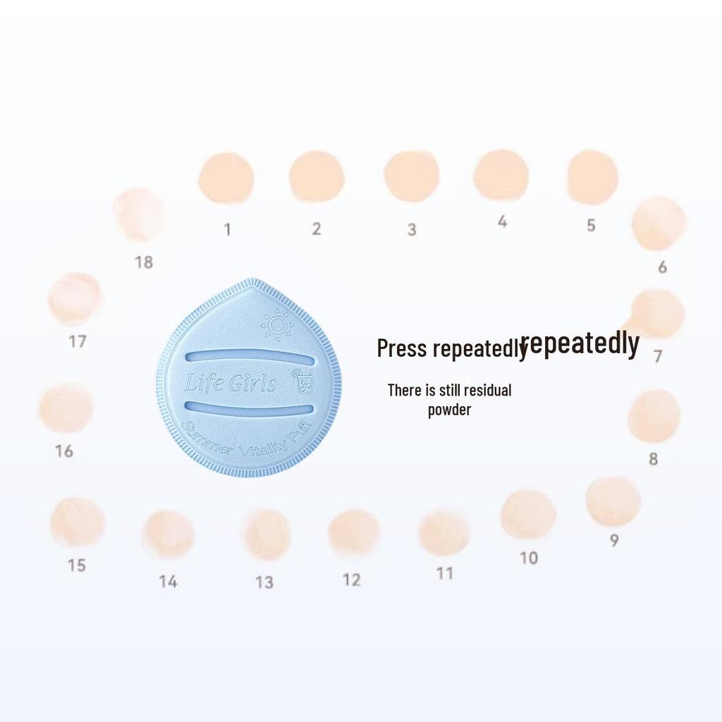 Life Girls Extra Großer Makelloser Basis Make-up Schwamm - Weicher Transparenter Puder Mousse Creme