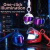 Multi-functional Motorcycle Helmet Keychain Light Up Mini Helmet Keychain For Biker