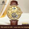 Duke Rossa Men's Full Automatic Leather Mechanical Watch - Luminous & Waterproof