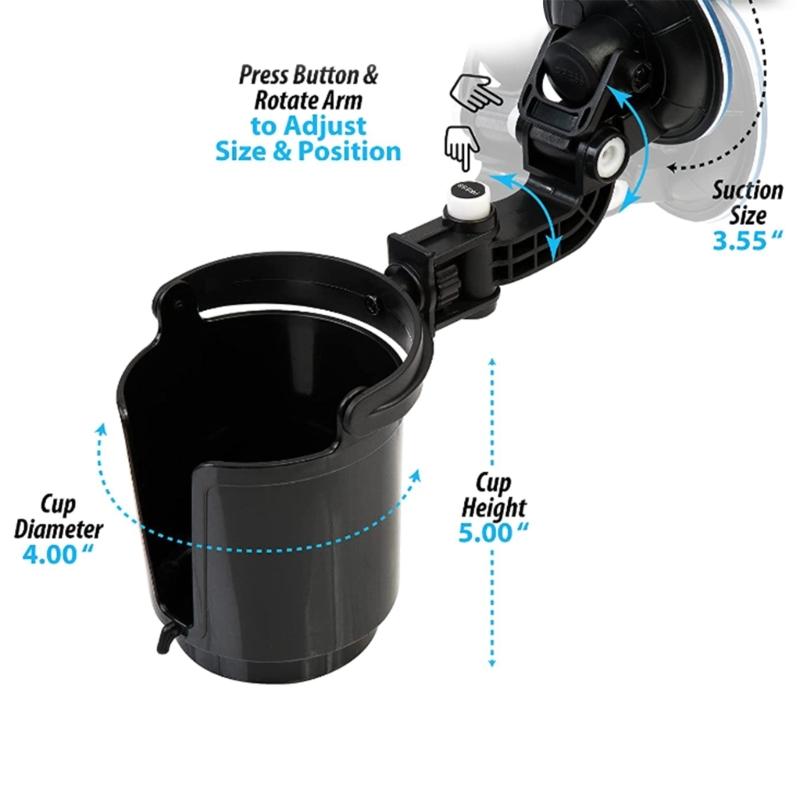 Recessed Folding Cup Drink Holder Folding Consoles Bottle Car Can Holder Vehicle Adjustable Drink Cup Holder
