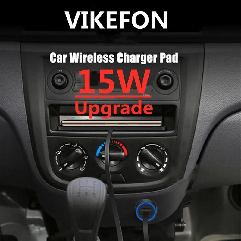 

Автомобильное беспроводное зарядное устройство, силиконовая нескользящая накладка для iPhone 15, 14, 13, 12, Samsung, 15 Вт, автомобильное беспроводное зарядное устройство для телефонов, быстрая зарядная станция чёрный