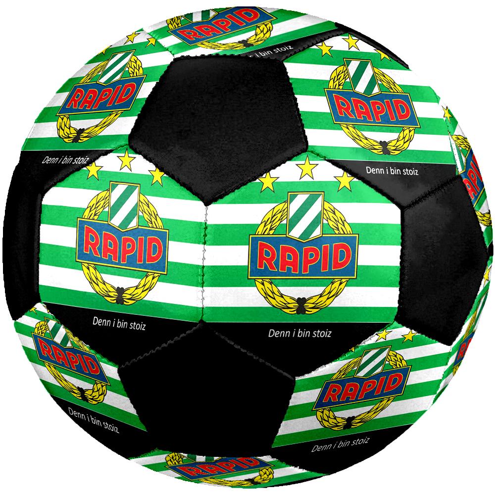 SIZE 5 Rapid Vienna Soccer Ball Colorful All Ages Machine Stitched PVC Competition Ready Durable High-Bounce