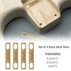 Guitar Neck Shims Brass Shims for Guitar and Bass Screwed Neck Repair,4 Pieces