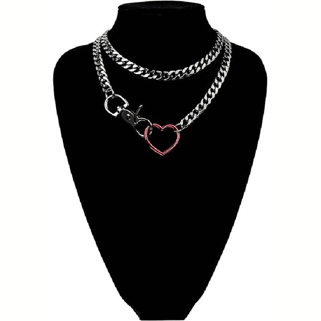 Elegant Street Style Layered Cuban Link Necklace Modern Y Necklace with Layered Cuban Chains Elegant Neckchain
