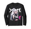 Sexy Waifu Otaku Anime Cyberpunk Girl Japanese Long Sleeve T-Shirt