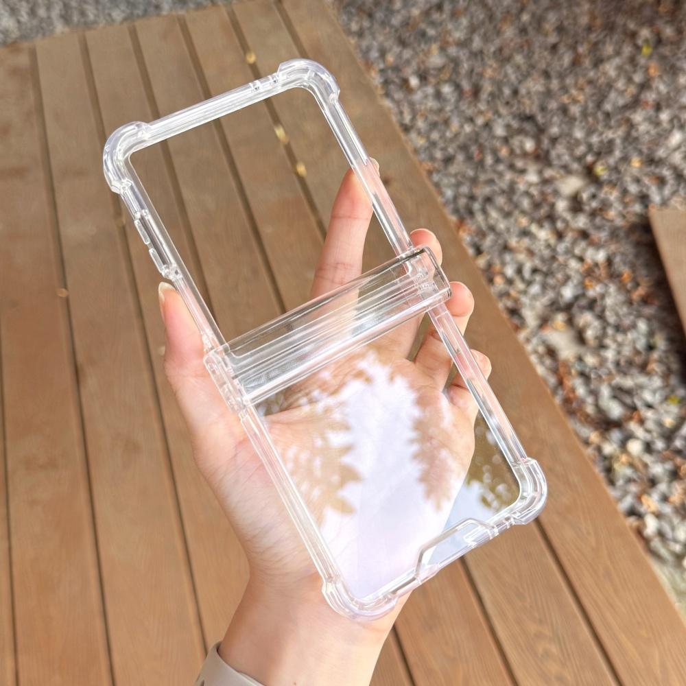 

for Magsafe Mirror Acrylic Transparent Case for Samsung Galaxy Z Flip 7 6 5 4 3 flip7 Make Up Airbag Bumper Hinge Hard Cover Galaxy Z Flip3 5G