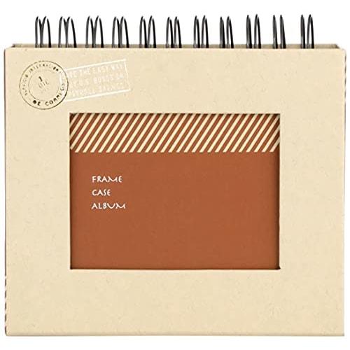 Album Nakabayashi Photo Rank Frame Case Album L Size 1 Tier 60 Sheets Pocket Album A-FTPC-102-BR Brown