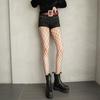 Rhinestones Fishnets Stockings for Women High Waist Pantyhose Glitter Sparkly Large Mesh Fishnet Tights