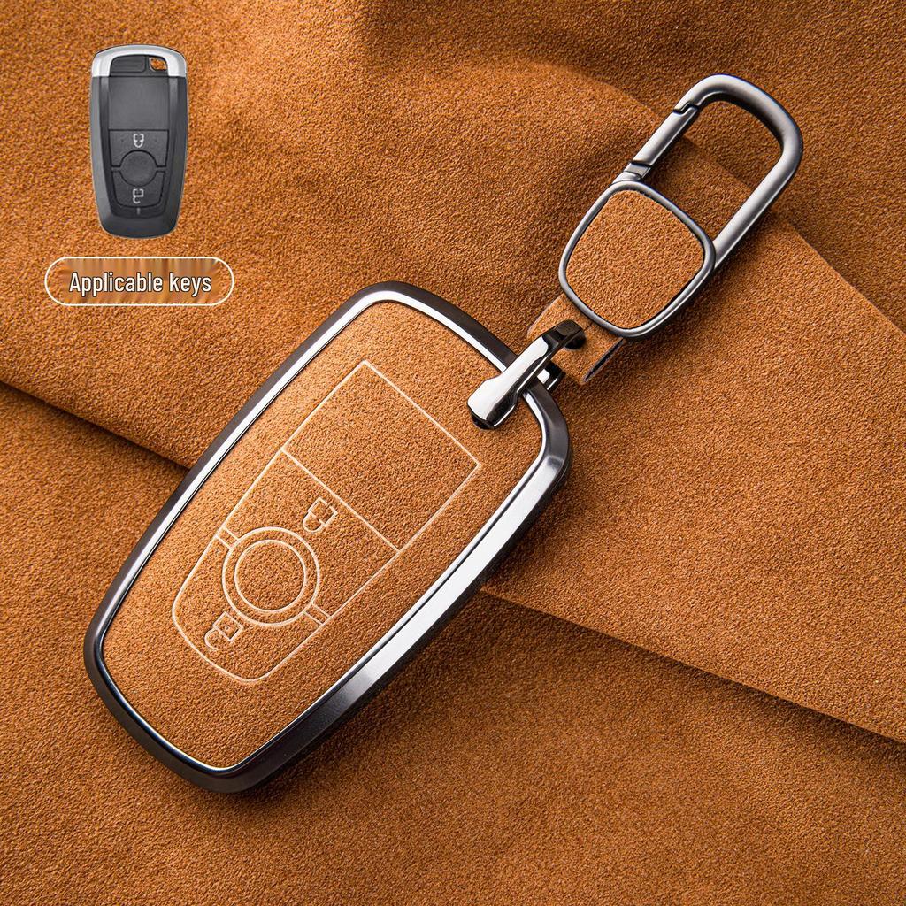 Premium Sheepskin Key Cover for Ford Explorer ST, Edge L, Mondeo EVOS