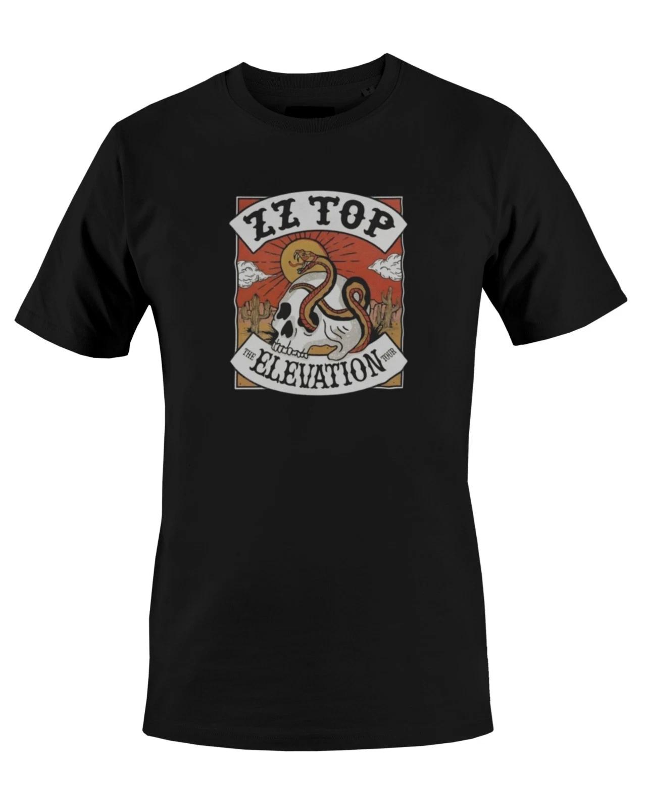 

ZZ Top Elevation Tour Poster Graphic Print Unisex Mens 100% Cotton T-shirt Mens Tees Top 4XL