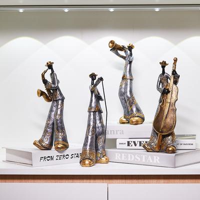 Creative American Band Decoration Musical Instrument Model Living Room Porch Study Nordic Arts And Crafts Statue Sculpture Home