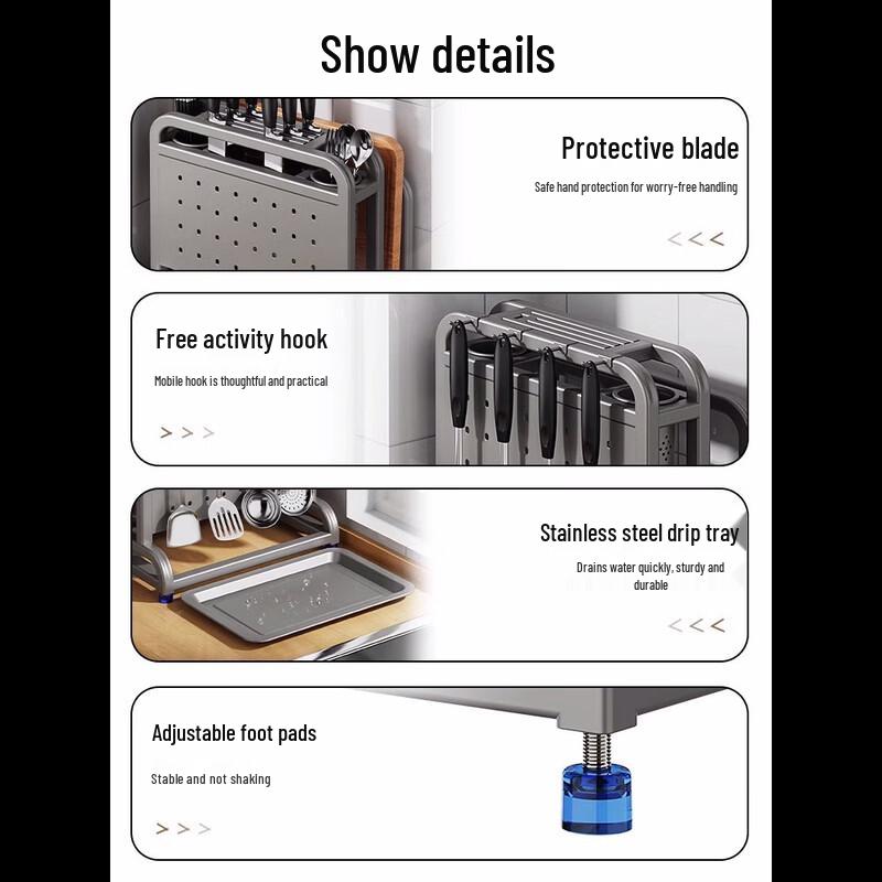Hàndùn 304 Stainless Steel Multi-functional Kitchen Organizer
