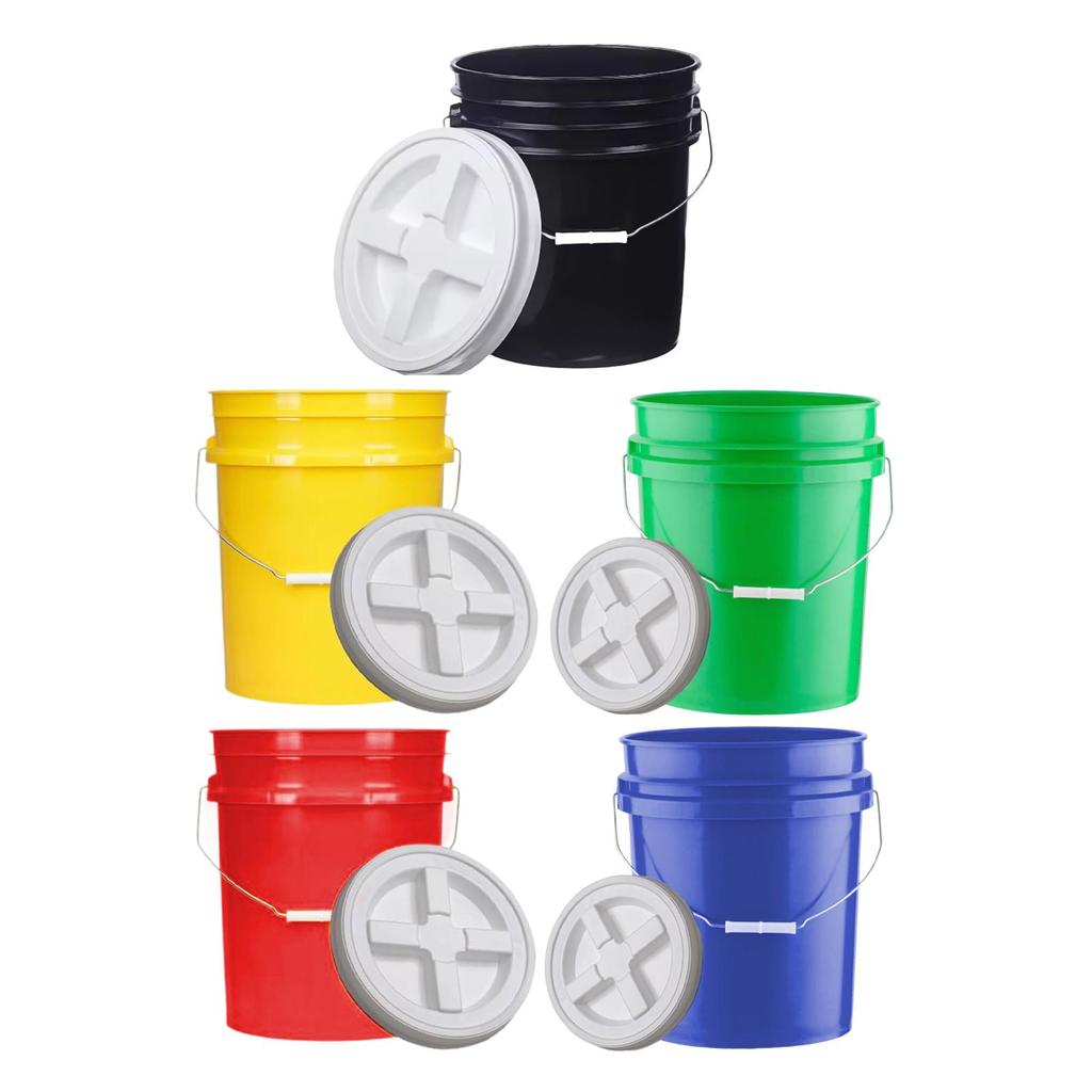 Bucket Pail Leakproof Food Storage Container for Gardening Household Camping