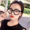Black Round Eyewear Women Retro Big Optical Arrow Glasses Myopia Men Clear Lens -0.5 -1.0 -1.5 -2.0 -2.5 To -6.0