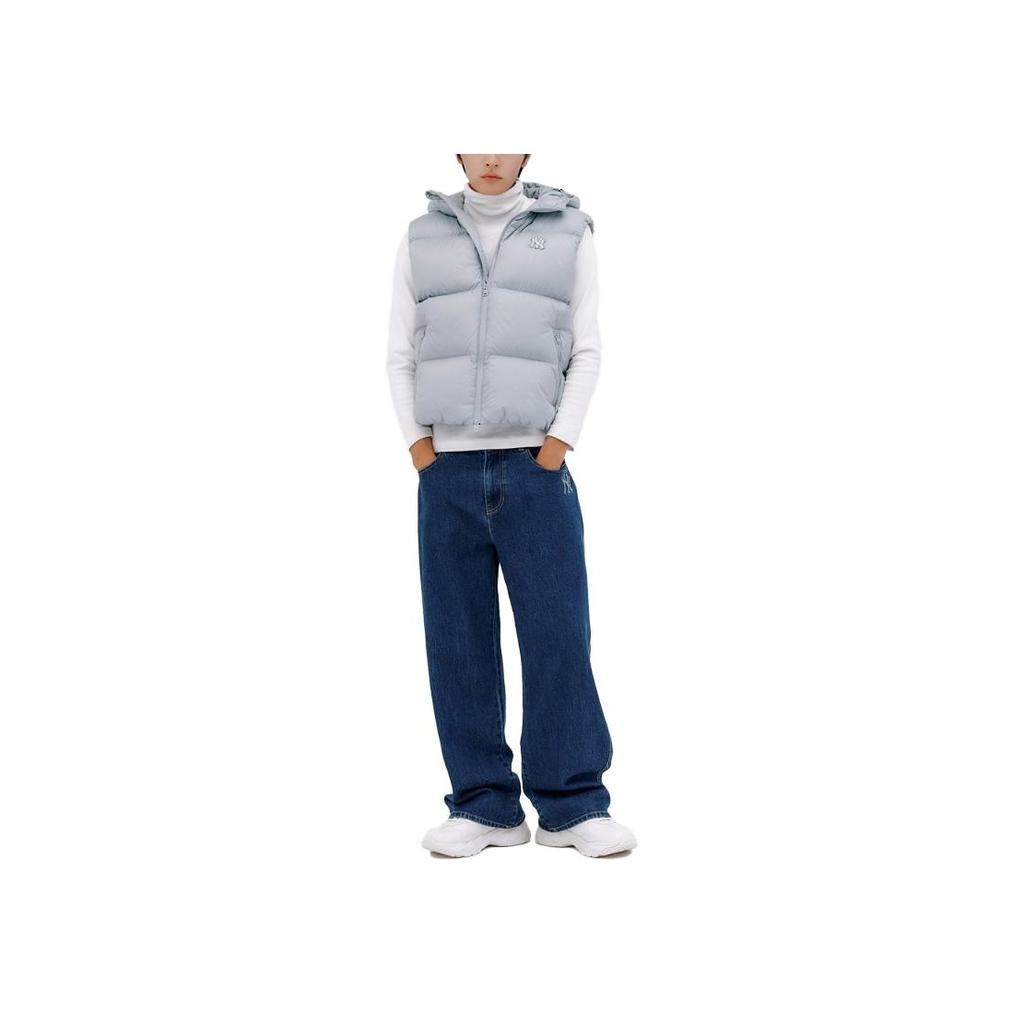 New MLB Down Vest Unisex Gray 3ADVB0436-50GRS