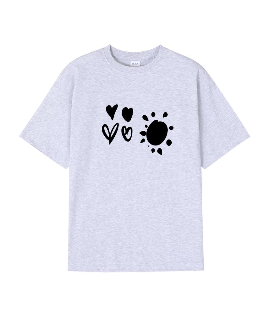 OHP Ohpxquirk Sunbloom Semi-Over Short Sleeve Tee (Type B)