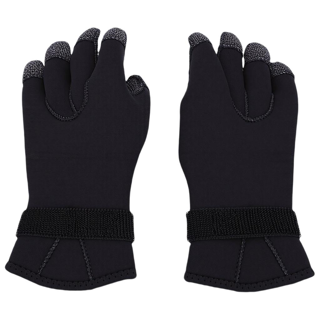 1 Pair 5mm Neoprene Diving Gloves Cut Proof Abrasionproof Thermal Dive Gloves Comfortable Fit L