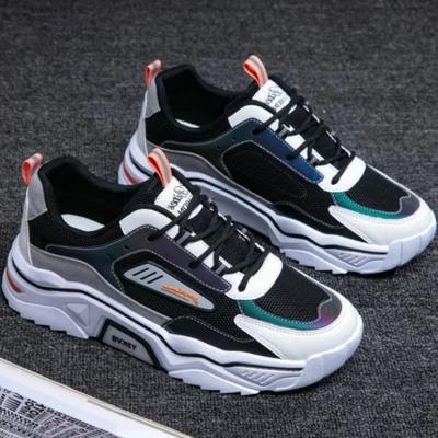 Designerschuhe für Herren Sommer Atmungsaktives Mesh Herren Sportschuhe Lässig Jugendlich Erhöhen Altmodische Herren Sneaker Neu