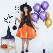 Satijnen Prinsessenjurken Collectie voor Kinderen, Halloween Meisjes Rollenspel Formele Jurk