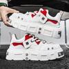 Men Casual Sneakers Metal Punk Platform Skateboard Shoes Tennis Sports Shoes Male Outdoor Comfortable Vulcanized Sneakers