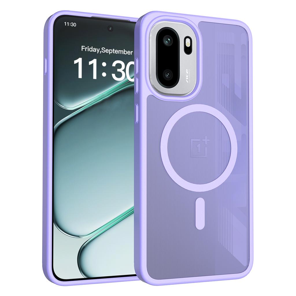 Haptik Magnetische Handyhülle Für OnePlus Ace 6 6T 15R 6,83 Zoll Magsafe Kabelloses Laden TPU-Rahmen Hartplastik-Rückseite