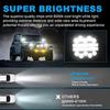 Far auxiliar cu led 102 W 2 buc. Lumina de lucru 15000 Lm Spot cu led Proiector pentru off-road Ip67 far de lucru pentru camion Suv ATV