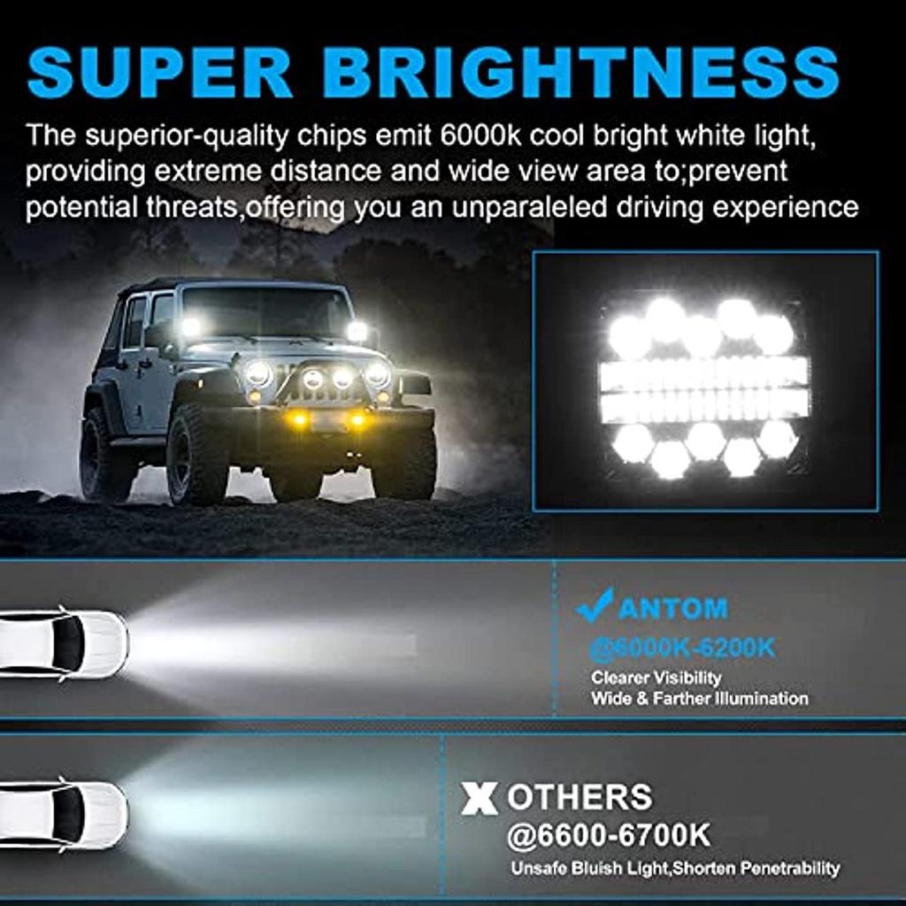 Far auxiliar cu led 102 W 2 buc. Lumina de lucru 15000 Lm Spot cu led Proiector pentru off-road Ip67 far de lucru pentru camion Suv ATV