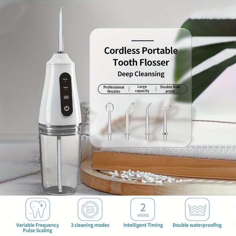 1 X Electric Rinse, Cleans Teeth and Mouth Dead Space, with 4 Nozzles, USB Charging Mode, Portable Electric Toothbrush