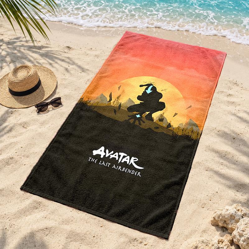Avatar The Last Airbender Microfiber Beach Towel Quick Dry Sand Free Lightweight Beach Towels for Travel Swimming Camping