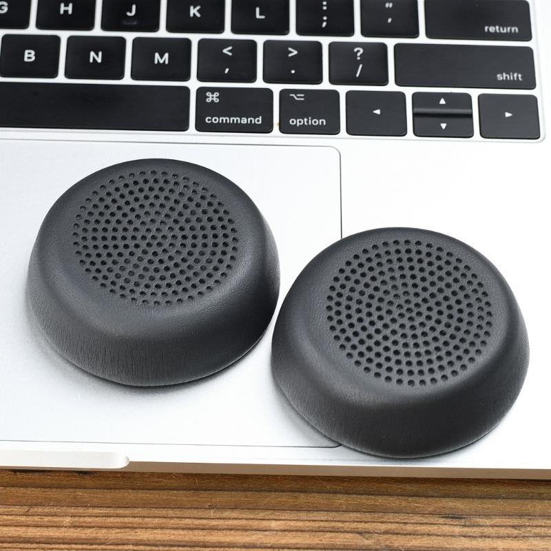 1Pair Ear Pad Replacement Protein Leather Earpads Ear Cushions Sponges Cover Earmuffs for Zone Headphones