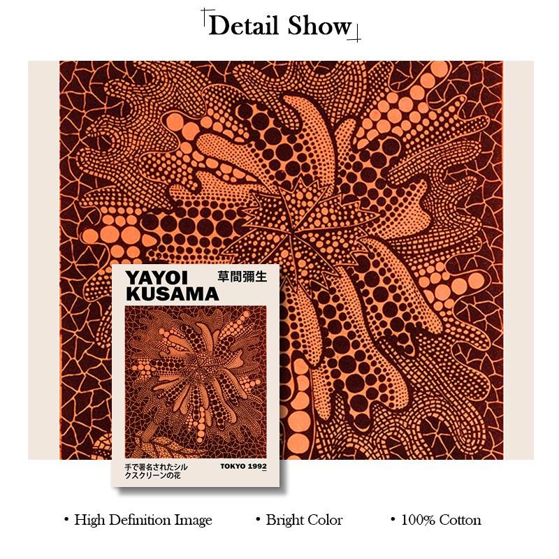 Abstract Yayoi Kusama Poster Gallery Exhibition Wall Art Prints Museum Japan Canvas Painting Retro Living Room Home Decoration
