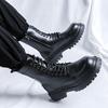 Martin Boots Men's British Style High-top Thick-soled Heightening Tooling Boots Locomotive Boots 2840-R