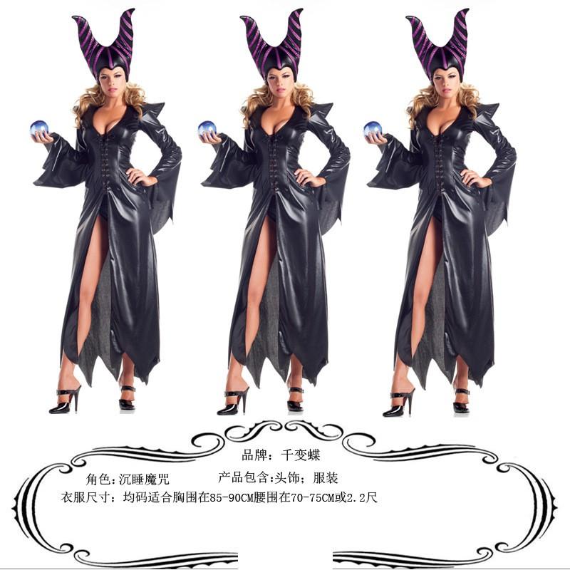 Fantasy Witch Costume Women Cosplay Halloween Party Role Play Outfit One Size