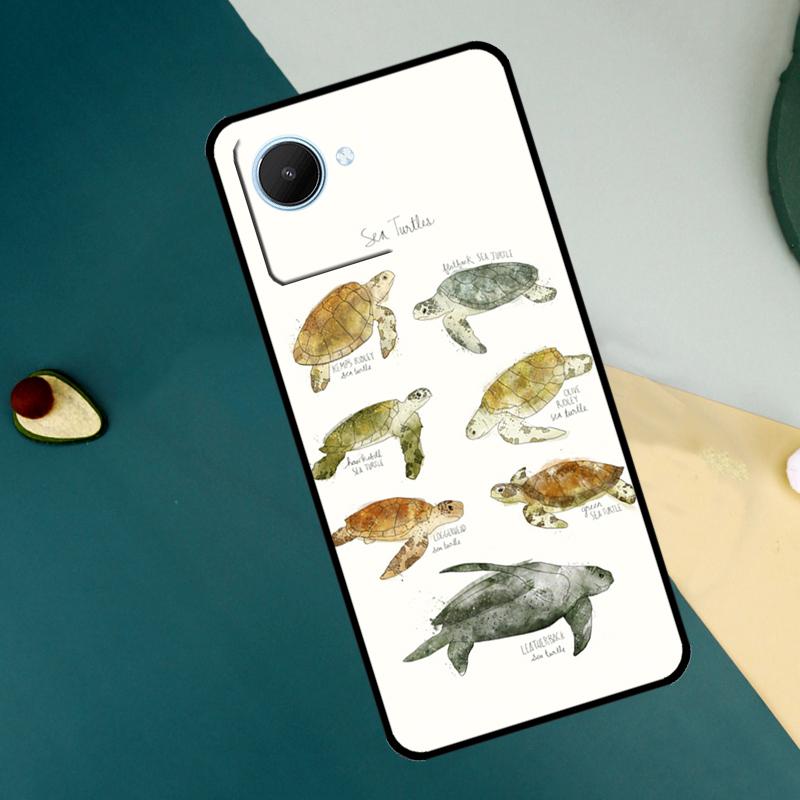 

Sea Turtles For Realme C63 C61 C71 C55 C67 C51 C75 C65 C53 10 11 12 13 14 Pro Plus GT6 GT7 15 Pro Case Realme C71 4G