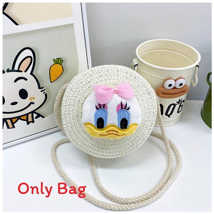 

Tigger Cartoon Doll Woven Kids Crossbody Bag Playful Design Use Toddler Daisy Beige